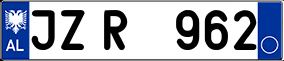 Trailer License Plate